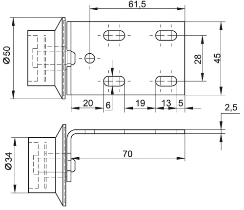 Колесная опора 426.00.000 фото 2