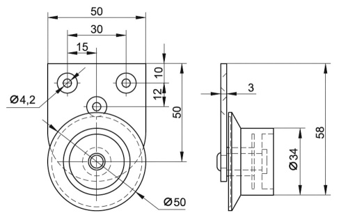 Колёсная опора 192.00.000 фото 2