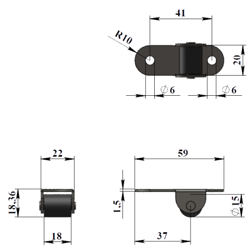 152-Опора роликовая (КБ) фото 2