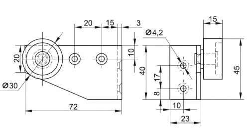 Колесная опора 030.00.000М фото 2