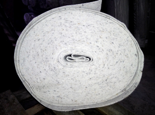 Войлок белый плотн.400г/м2 шир.2,10м фото 2