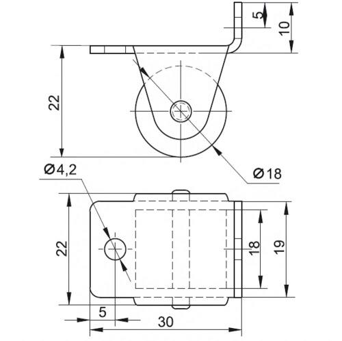 Колесная опора 010.00.000М фото 2