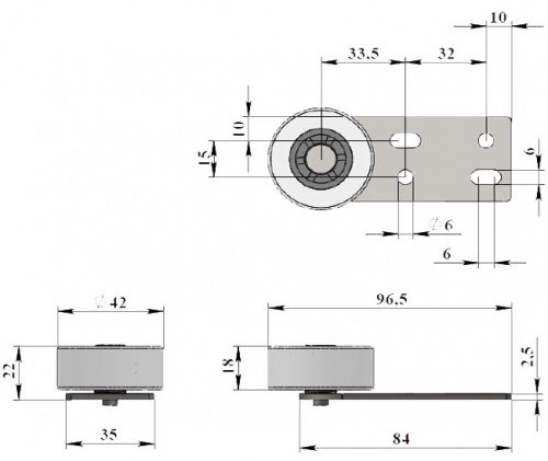 424 - Опора роликовая фото 2