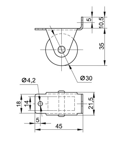 Колёсная опора 012.00.000М фото 2