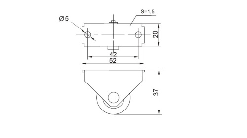 Опора колесная  598Р фото 2