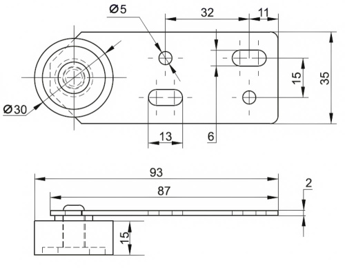 Колёсная опора 412.00.000м фото 2
