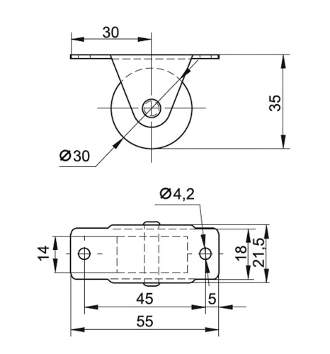Колёсная опора 011.00.000 фото 2